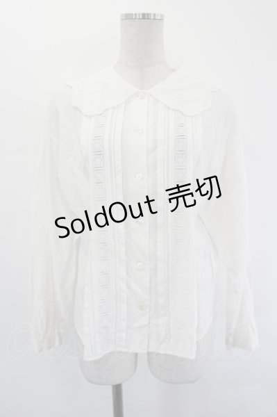 Jane Marple Dans Le Salon / Grape embroideryカラーブラウス M