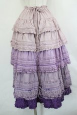 画像1: PINK HOUSE / 段々ピコフリルフリルスカート  ラベンダー I-26-07-19-087-LO-SK-SA-ZI (1)