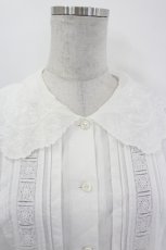 画像4: Jane Marple Dans Le Salon / Grape embroideryカラーブラウス M ホワイト I-26-07-19-009-JM-BL-SA-ZI (4)