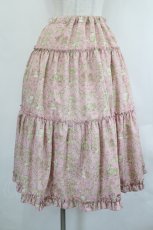 画像1: m petit by misako / NINA'Sギャザースカート M ピンクＸアイボリー I-26-07-19-093-LO-SK-SA-ZI (1)
