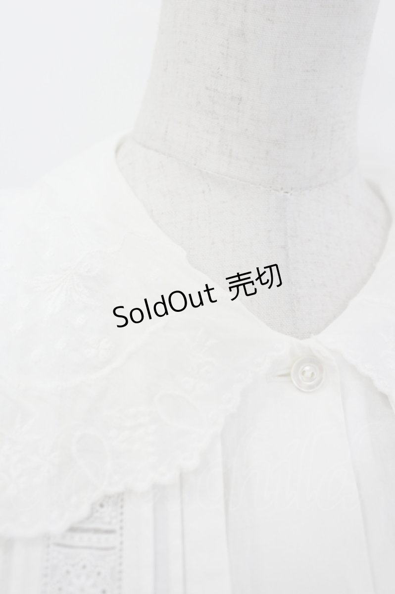 画像5: Jane Marple Dans Le Salon / Grape embroideryカラーブラウス M ホワイト I-26-07-19-009-JM-BL-SA-ZI (5)