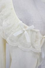 画像4: m petit by misako / AOK*フリルレースカーディガン  生成り I-26-07-19-021-LO-TO-SA-ZI (4)