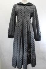 画像1: m petit by misako / AOKドットフロッキーワンピース M グレー I-26-07-21-042-LO-OP-SA-ZI (1)