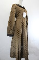 画像3: m petit by misako / AOKドットフロッキーワンピース M ブラウン I-26-07-21-043-LO-OP-SA-ZI (3)