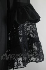 画像4: MR corset / レースフリルシアーロングガウン  黒 I-26-07-21-073-GO-TO-TE-ZI (4)
