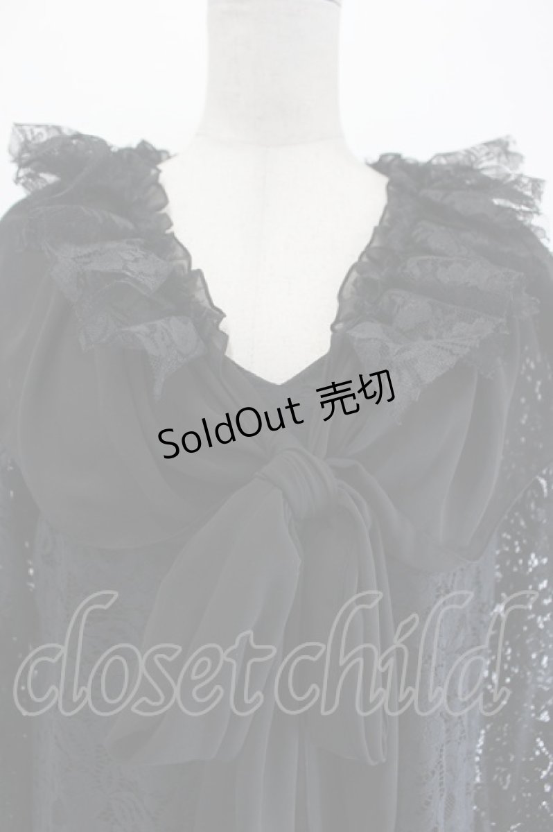 画像4: MR corset / 総レースリボンワンピース  黒 I-26-07-21-074-GO-OP-TE-ZI (4)