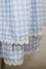 画像3: axes femme kawaii / ギンガムチェック柄スカート  サックス×白 I-26-07-21-080-AX-SK-TE-ZI (3)