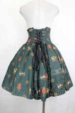 画像2: ATELIER PIERROT / Royal Crownコルセットスカート  グリーン I-26-07-21-094-EL-SK-TE-ZI (2)