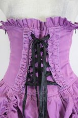 画像3: Addictrap / コルセットスカート  パープル×黒 I-26-07-21-095-PU-SK-TE-ZI (3)