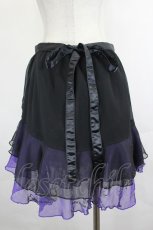 画像2: h.Jelly HONEY / 蝶×リングラメプリントフリルシフォンスカート  黒×パープル I-26-07-21-097-HN-SK-TE-ZI (2)