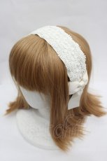 画像1: m petit by misako / TT*AMレースカチューシャ  アイボリー I-26-07-21-111-LO-AC-TE-ZI (1)