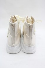 画像2: axes femme / チュールハイカットスニーカー  生成り I-26-07-21-129-AX-SH-TE-ZI (2)