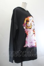 画像3: anko ROCK / 羊プリントパーカー  黒 I-26-07-21-021-PU-TO-TE-ZI (3)