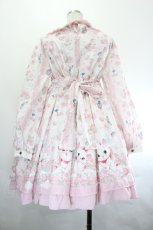 画像2: Angelic Pretty / Kiss me! Catマリーワンピース  白×ピンク I-26-07-21-026-AP-OP-TE-ZI (2)