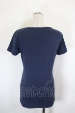 画像3: INGEBORG / ロゴ刺繍半袖カットソー  ネイビー I-26-07-25-035-LO-TO-SA-ZI (3)