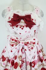 画像2: BABY,THE STARS SHINE BRIGHT / くみゃちゃんのSweet Baby Love Heart柄ジャンパースカートII  ピンク I-26-07-25-044-BA-OP-SA-ZI (2)