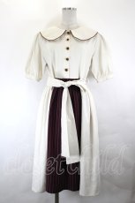 画像1: mayla classic / Giddily Mary Shtel Dress  アイボリーＸボルドー I-26-07-25-049-LO-OP-SA-ZI (1)