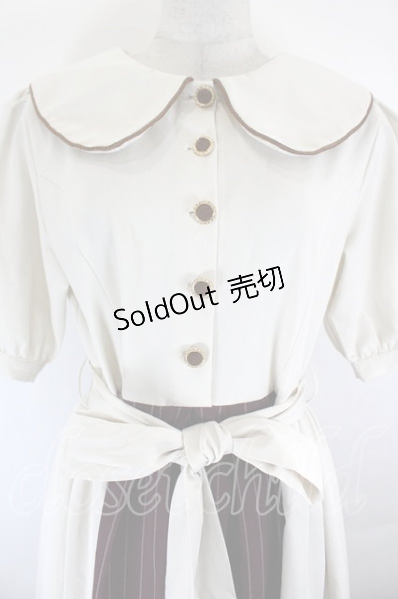 画像2: mayla classic / Giddily Mary Shtel Dress  アイボリーＸボルドー I-26-07-25-049-LO-OP-SA-ZI (2)