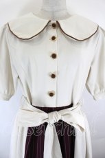 画像2: mayla classic / Giddily Mary Shtel Dress  アイボリーＸボルドー I-26-07-25-049-LO-OP-SA-ZI (2)