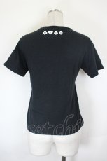 画像2: MILK / トランプロゴ半袖Tシャツ  黒Ｘ白Ｘ赤 I-26-07-25-006-ML-TO-SA-ZI (2)