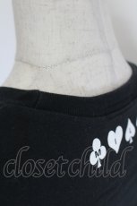 画像3: MILK / トランプロゴ半袖Tシャツ  黒Ｘ白Ｘ赤 I-26-07-25-006-ML-TO-SA-ZI (3)