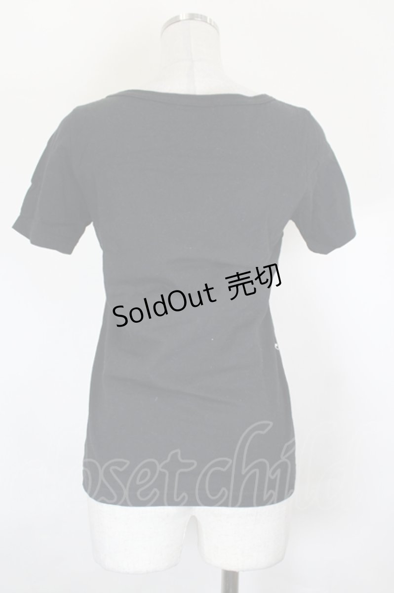 画像2: MILK / バレリーナプリントTシャツ  黒Ｘ白 I-26-07-25-007-ML-TO-SA-ZI (2)
