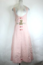 画像1: PINK HOUSE / もさもさわんこプリントワッペンジャンパースカート  ピンク I-26-07-25-068-LO-OP-SA-ZI (1)