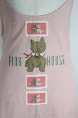 画像2: PINK HOUSE / もさもさわんこプリントワッペンジャンパースカート  ピンク I-26-07-25-068-LO-OP-SA-ZI (2)