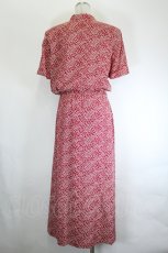 画像4: INGEBORG / うさぎ総柄ワンピース  赤Ｘ白 I-26-07-25-073-LO-OP-SA-ZI (4)