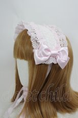 画像1: BABY,THE STARS SHINE BRIGHT / くみゃちゃんのLovely Paradeヘッドドレス  オフ白×ピンク I-26-07-25-105-BA-AC-TE-ZI (1)