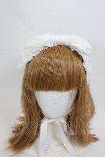 Angelic Pretty / Dollyヒロインリボンヘッドドレス 白 I-26-07-25-108