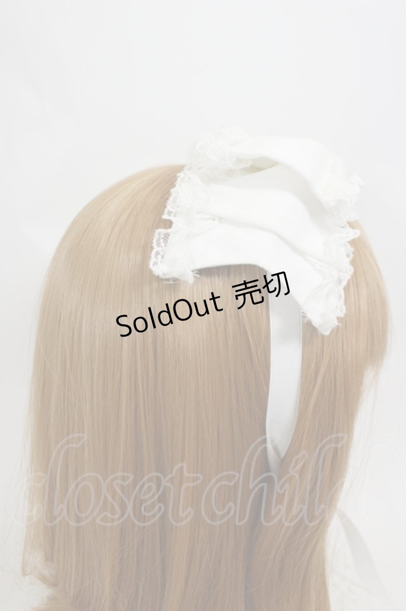 画像3: Angelic Pretty / Dollyヒロインリボンヘッドドレス  白 I-26-07-25-108-AP-AC-TE-ZI (3)