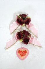 画像1: BABY,THE STARS SHINE BRIGHT / Lady Victorian Roseリボンコーム  ピンク I-26-07-25-111-BA-AC-TE-ZI (1)