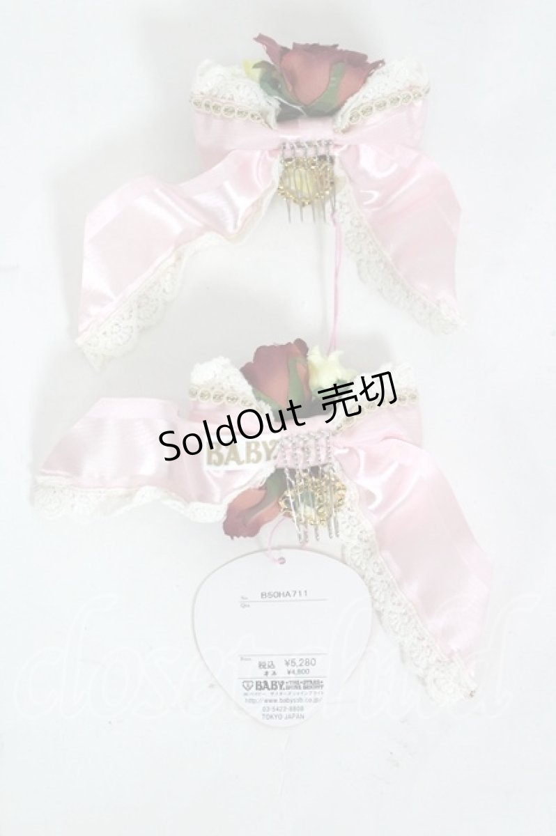 画像2: BABY,THE STARS SHINE BRIGHT / Lady Victorian Roseリボンコーム  ピンク I-26-07-25-111-BA-AC-TE-ZI (2)