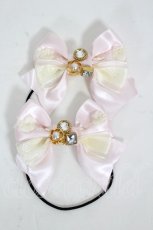 画像1: BABY,THE STARS SHINE BRIGHT / Marie Antoinette petiteリボンゴム  ピンク I-26-07-25-112-BA-AC-TE-ZI (1)