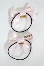 画像2: BABY,THE STARS SHINE BRIGHT / Marie Antoinette petiteリボンゴム  ピンク I-26-07-25-112-BA-AC-TE-ZI (2)