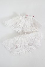 画像2: BABY,THE STARS SHINE BRIGHT / ハートレースリボンお袖とめ  白Ｘ赤 I-26-07-25-125-BA-ZA-SA-ZI (2)