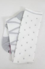 画像1: Angelic Pretty / トゥシューズ風オーバーニー  シルバー I-26-07-25-130-AP-ZA-TE-ZI (1)