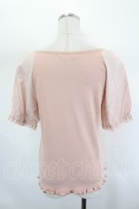 画像2: PINK HOUSE / リボンラグラン半袖カットソー 3(M) ピンク I-26-07-26-025-LO-TO-SA-ZI (2)