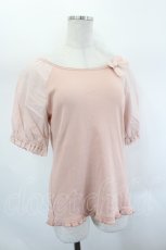 画像3: PINK HOUSE / リボンラグラン半袖カットソー 3(M) ピンク I-26-07-26-025-LO-TO-SA-ZI (3)