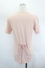 画像2: PINK HOUSE / ギンガムチェックロゴリボン半袖カットソー  ピンク I-26-07-26-026-LO-TO-SA-ZI (2)