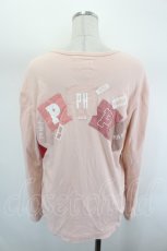 画像2: PINK HOUSE / 後ろパッチワークロゴカットソー  ピンク I-26-07-26-033-LO-TO-SA-ZI (2)