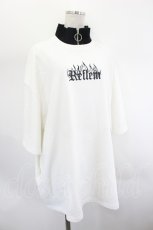 画像3: REFLEM / 衿リブショートスリーププルオーバー  白Ｘ黒 I-26-07-26-054-PU-TO-SA-ZI (3)
