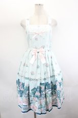 画像1: metamorphose / Maison des roses〜美しき街並み〜チュールヨークジャンパースカート 1 グリーン I-26-07-26-061-ME-OP-SA-ZI (1)