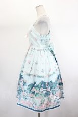 画像2: metamorphose / Maison des roses〜美しき街並み〜チュールヨークジャンパースカート 1 グリーン I-26-07-26-061-ME-OP-SA-ZI (2)