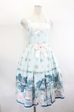 画像4: metamorphose / Maison des roses〜美しき街並み〜チュールヨークジャンパースカート 1 グリーン I-26-07-26-061-ME-OP-SA-ZI (4)