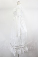 画像2: Fiorforte / lace ribbon vintage dress  白 I-26-07-26-076-LO-OP-TE-ZI (2)