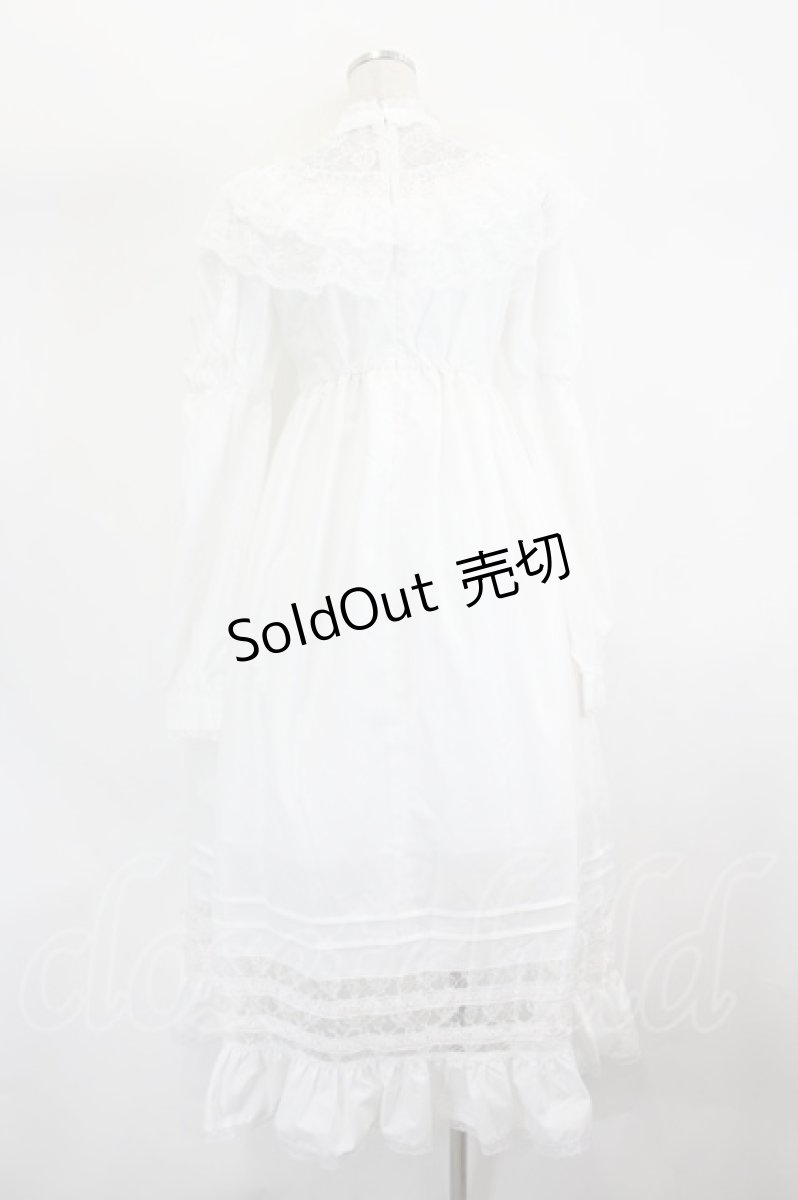 画像3: Fiorforte / lace ribbon vintage dress  白 I-26-07-26-076-LO-OP-TE-ZI (3)