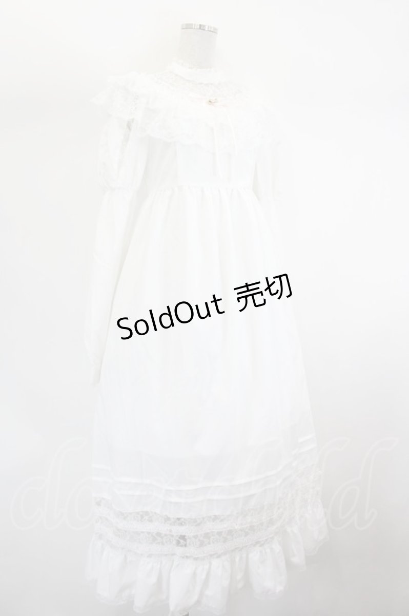 画像4: Fiorforte / lace ribbon vintage dress  白 I-26-07-26-076-LO-OP-TE-ZI (4)