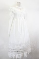 画像4: Fiorforte / lace ribbon vintage dress  白 I-26-07-26-076-LO-OP-TE-ZI (4)